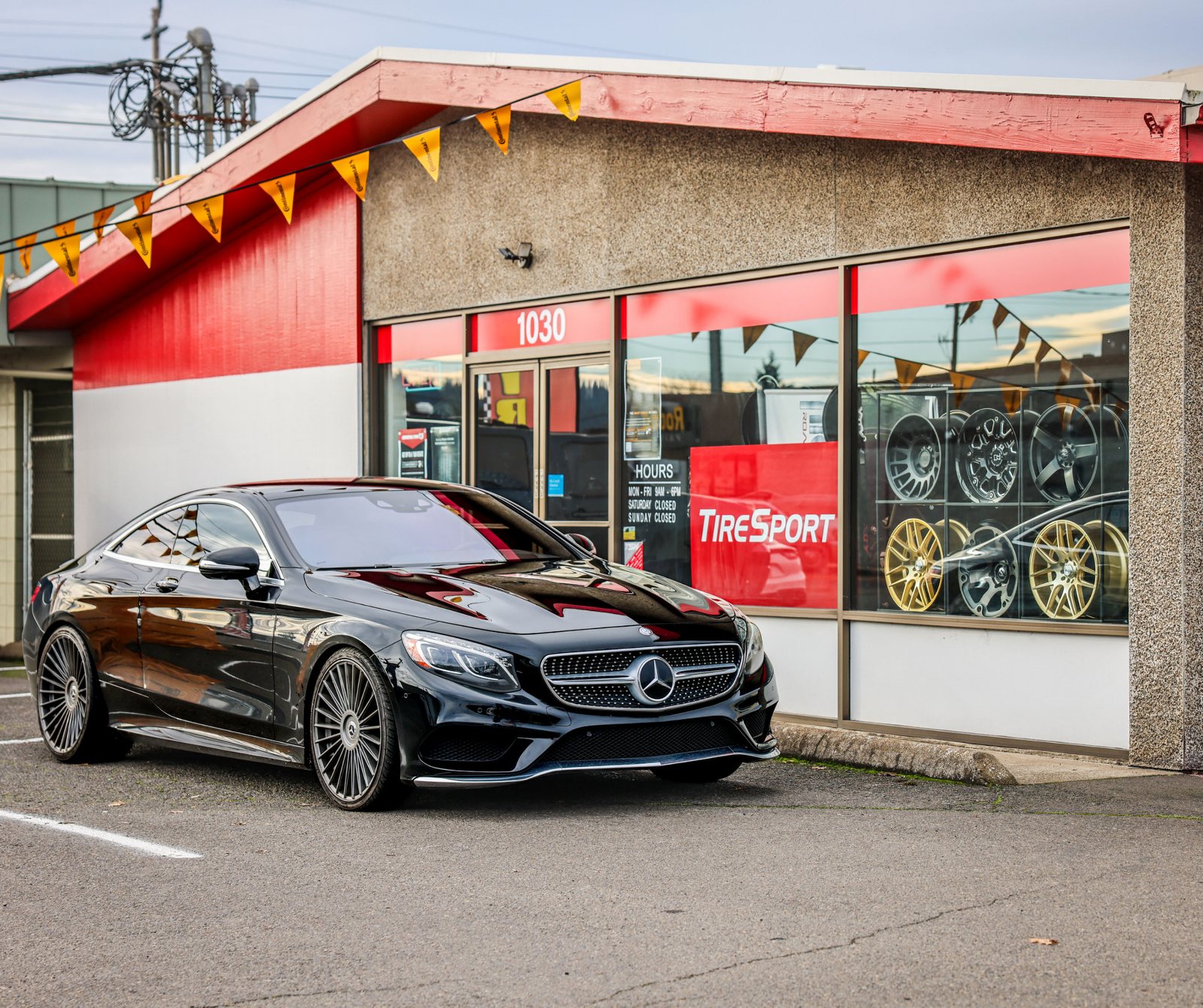A TireSport storefront on a Las Vegas street